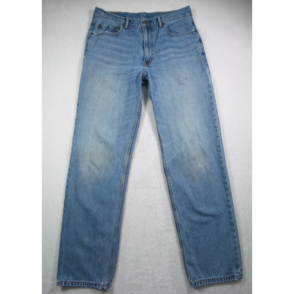 Levis‎ 550 Jeans Mens Size 34 x 34 Blue Denim Relaxed Fit Tapered Leg Work Wear